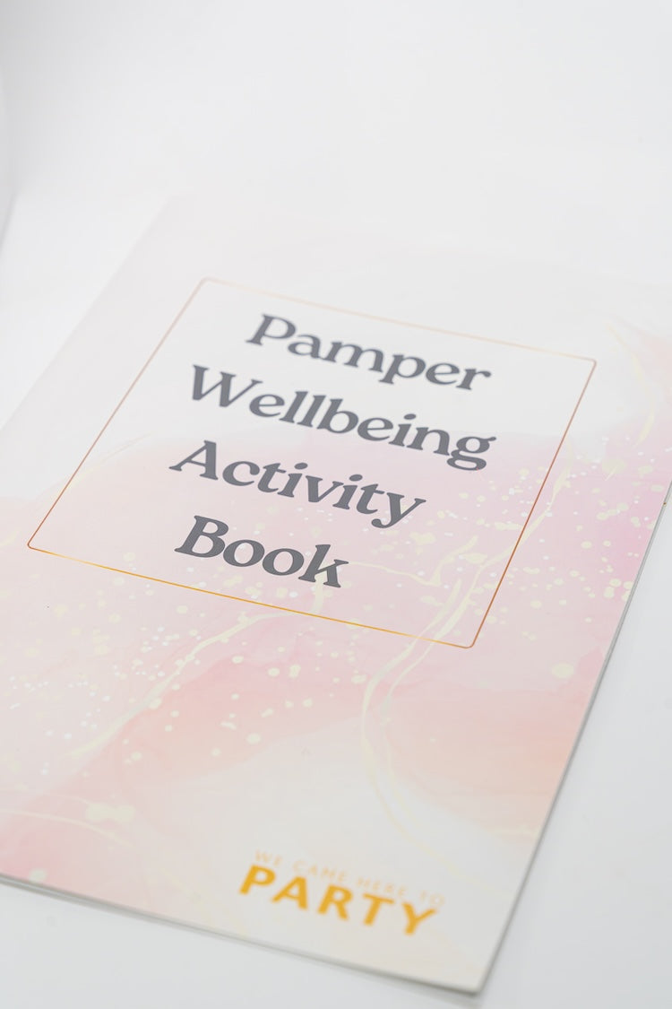 Pamper Activity Book and Affirmations — Pamper Themed Wellness bundle