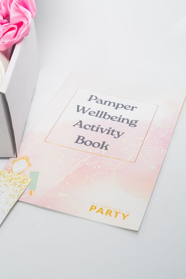 Pamper Activity Book and Affirmations — Pamper Themed Wellness bundle