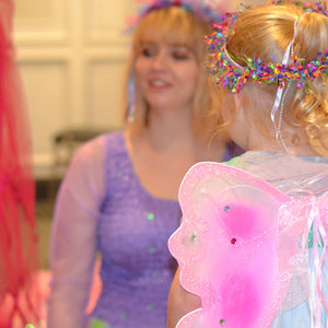 fairy party entertainer playing themed games with children at Intercontinental Double Bay
