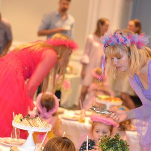 fairy entertainers serving themed party food at a girls party in Intercontinental Double Bay Sydney