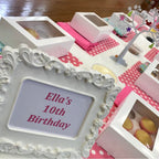 kids party entertainment with a cupcake decorating set up