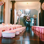 kids spa party set up with pedicure and manicure stations