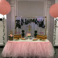fairy themed party dessert table with cake
