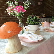 fairy party decal and props on a themed children's party table