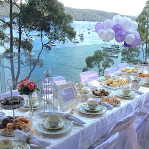 girls high tea party set up in Sydney Northern Beaches
