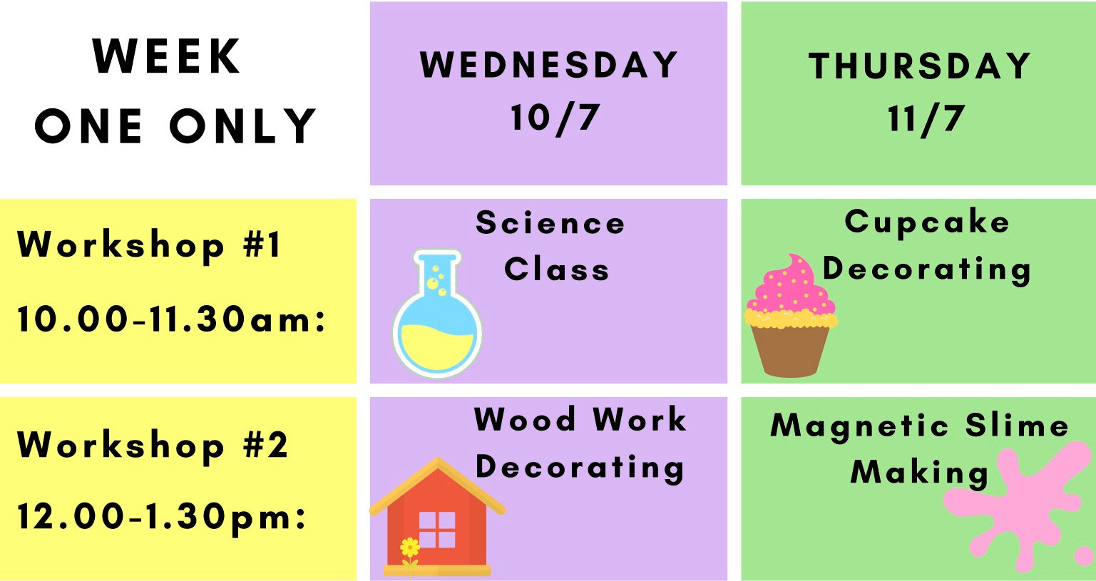 Sans Souci School Holiday Workshops (July 2019)
